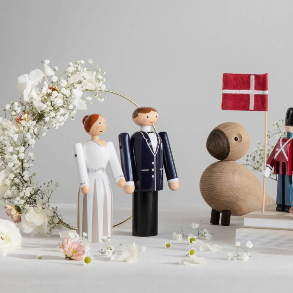 Brudgom, blå/svart/hvit