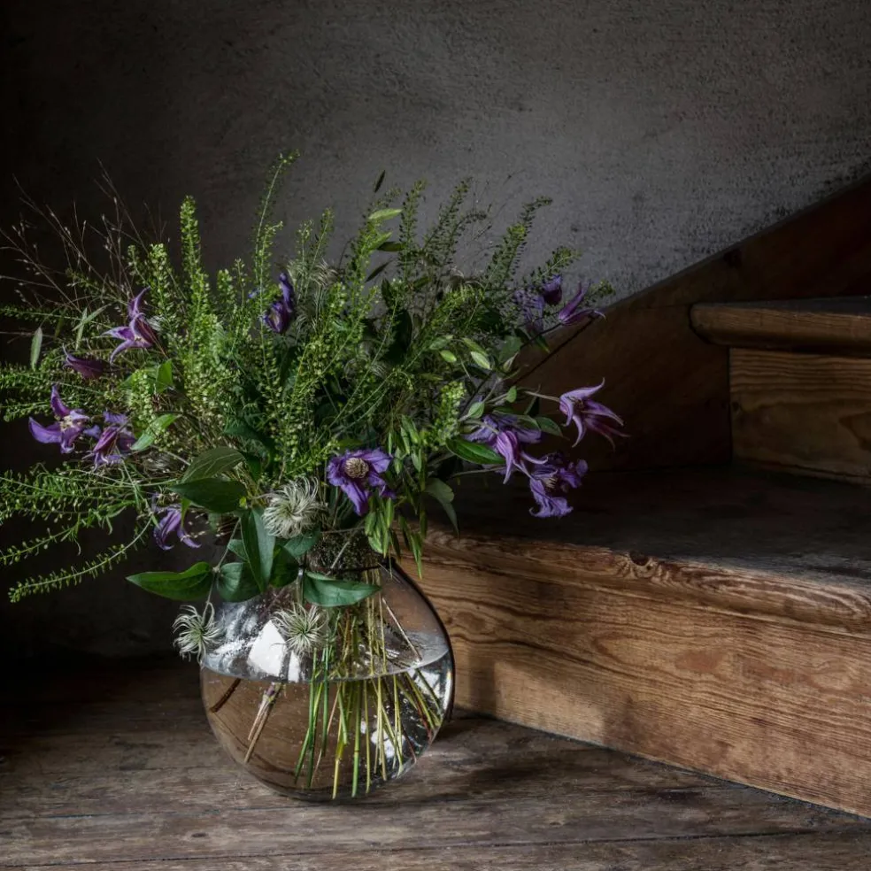 Bubblig glassvase 22 cm