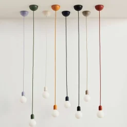 Buoy pendel 20 cm, leire hvit