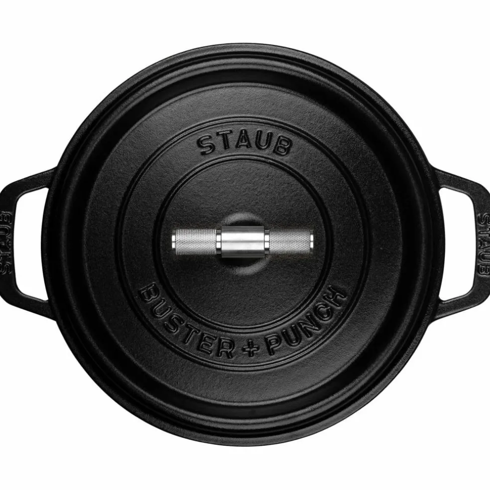Buster+Punch rund gryte 24 cm, stålknott