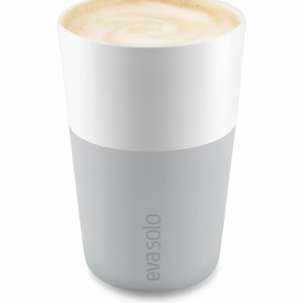 Café Latte krus, 2 stk. Mable grey