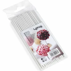Cake Pops-pinner 50 stk, hvit