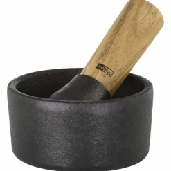 Camo morter 10 cm, støpejern/akacietre