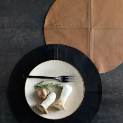 Camou rund kuvertbrikke, svart