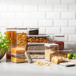 Canteen oppbevaringsbokser 12 deler, svart