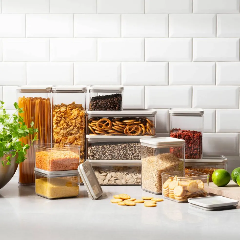 Canteen oppbevaringsbokser 12 deler, svart