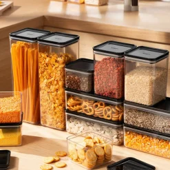 Canteen oppbevaringsbokser 12 deler, hvit
