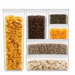 Canteen oppbevaringsbokser 6 deler, transparent