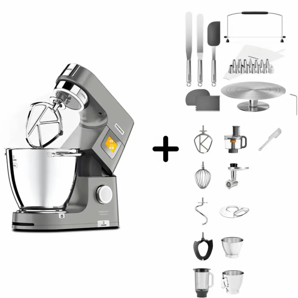 Chef Patissier XL bakemaskin + KWSD100 kakedekorasjonssett