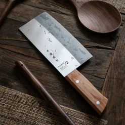Chopper kokkekniv med trehåndtak