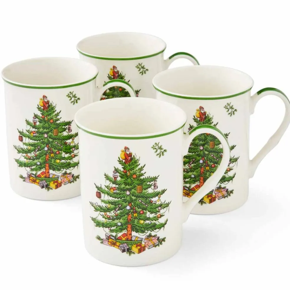 Christmas Tree krus, 4 stk
