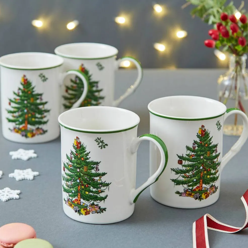 Christmas Tree krus, 4 stk