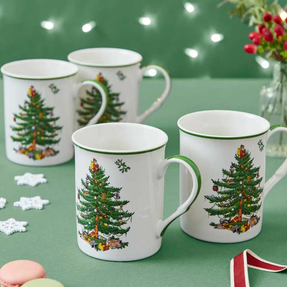 Christmas Tree krus, 4 stk