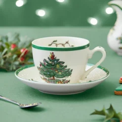Christmas Tree tekopp med fat