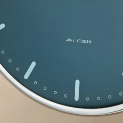 City Hall veggklokke 29 cm, blå