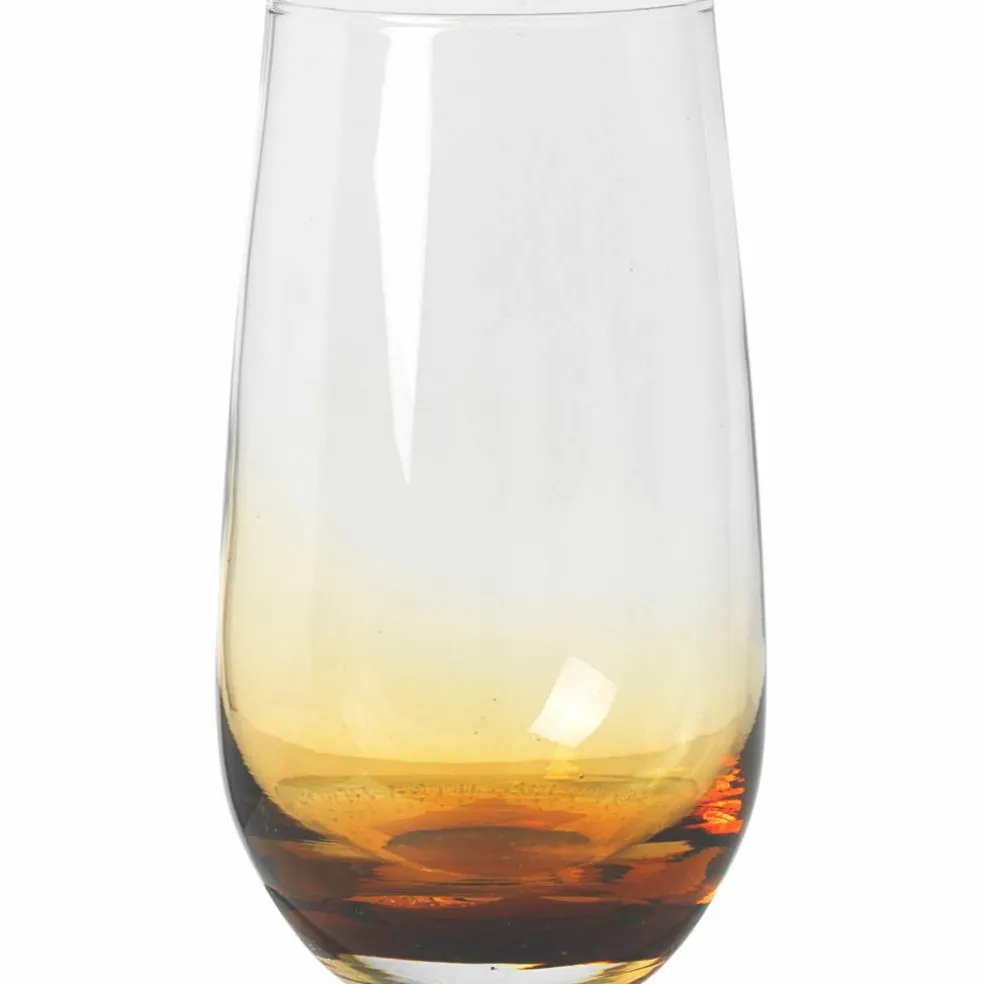 55 cl. Amber munnblåst drikkeglass