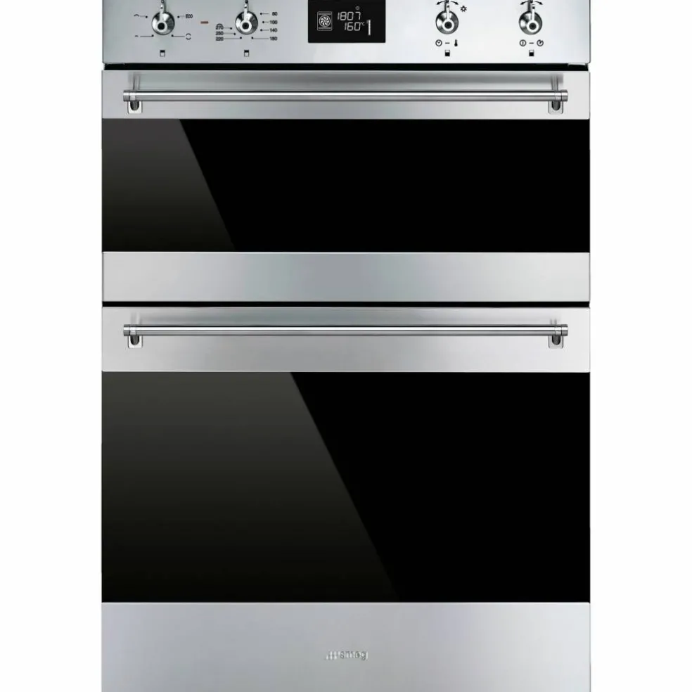 Classic Dobbelt Multifunksjonsovn 60 cm, Rustfritt Stål