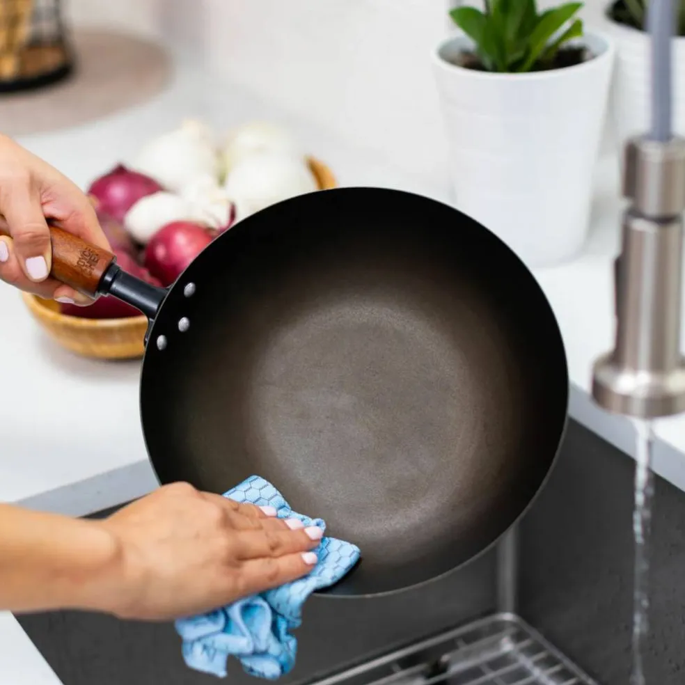 Classic Stir Fry-panne 30 cm, karbonstål