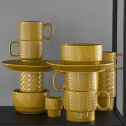 Coffee & More kaffekrus 2-pack, gul