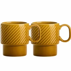 Coffee & More kaffekrus 2-pack, gul