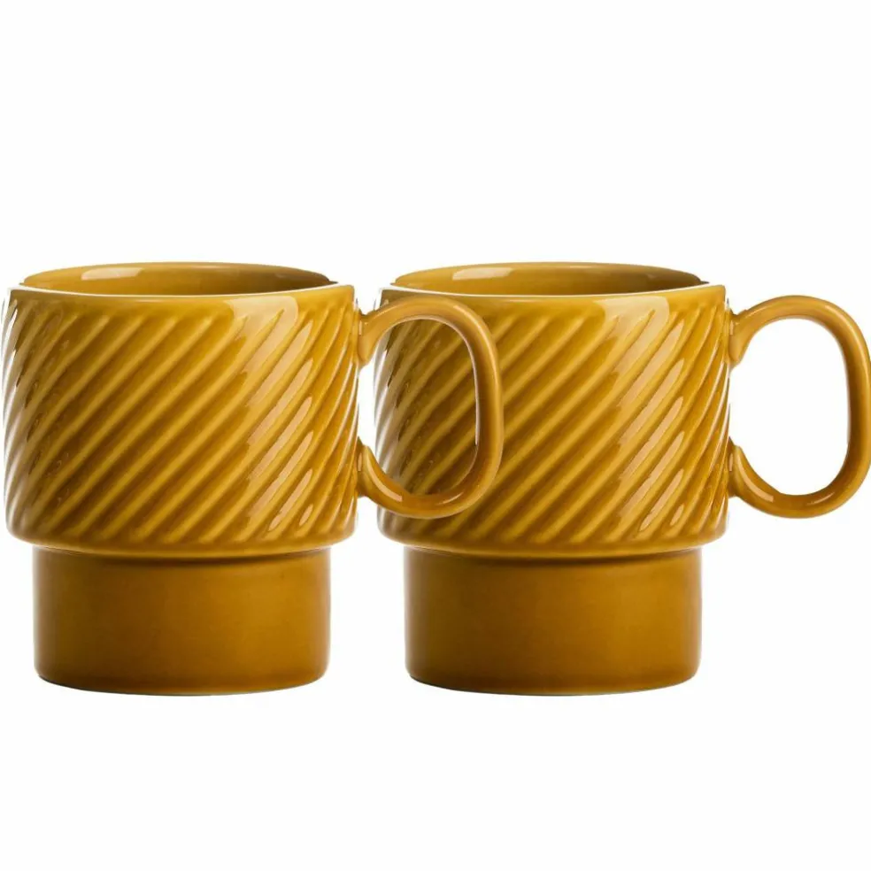 Coffee & More kaffekrus 2-pack, gul