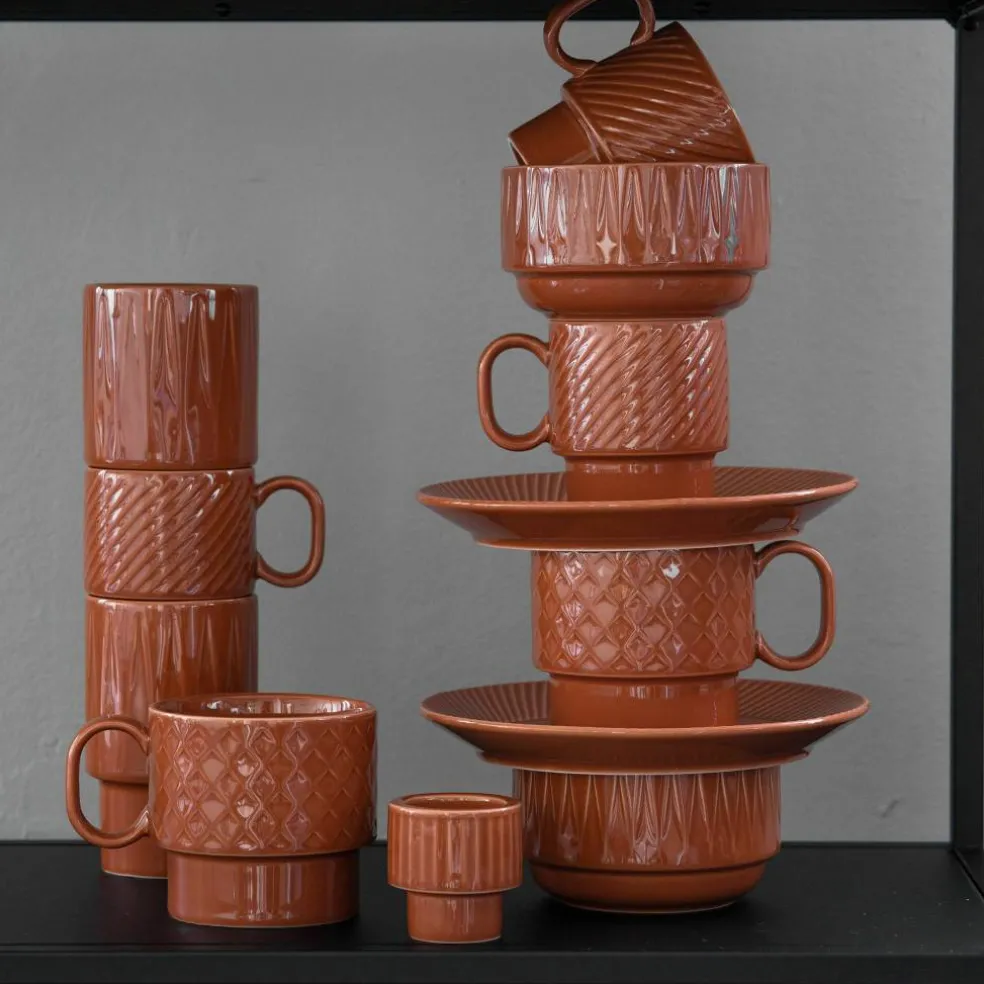 Coffee & More kaffekrus 2-pack, terracotta