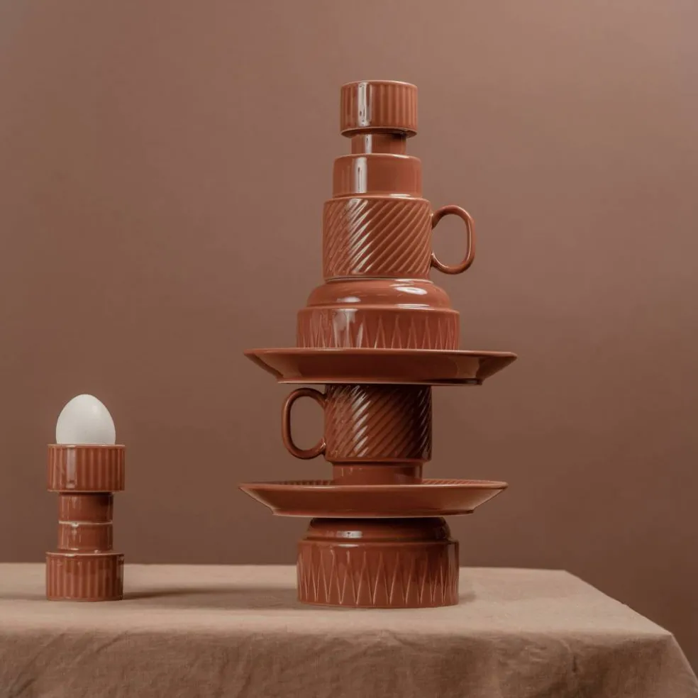 Coffee & More kaffekrus 2-pack, terracotta