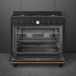 CO90GMAN2 Colonial gasskomfyr 90 cm, antrasitt