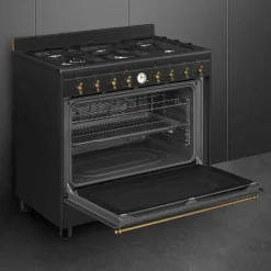 CO90GMAN2 Colonial gasskomfyr 90 cm, antrasitt