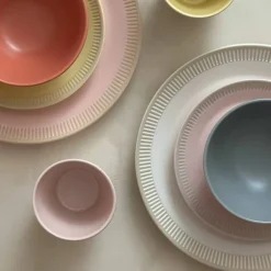 Colorit tallerkener 22 cm, coral