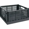 Colour Crate Large Square oppbevaringsboks, grey