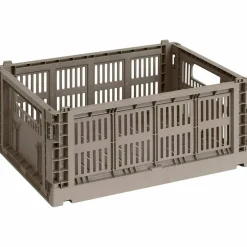 Colour Crate Medium oppbevaringsboks, warm grey