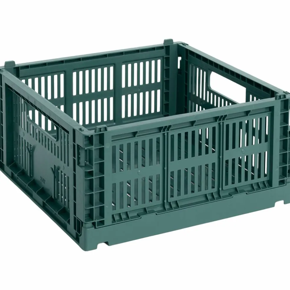 Colour Crate Medium Square oppbevaringsboks, dark green