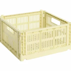 Colour Crate Medium Square oppbevaringsboks, light yellow