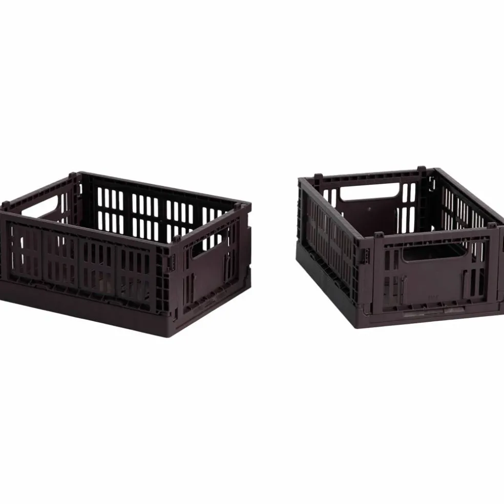 Colour Crate Mini oppbevaringsbokser 2 stk, charcoal