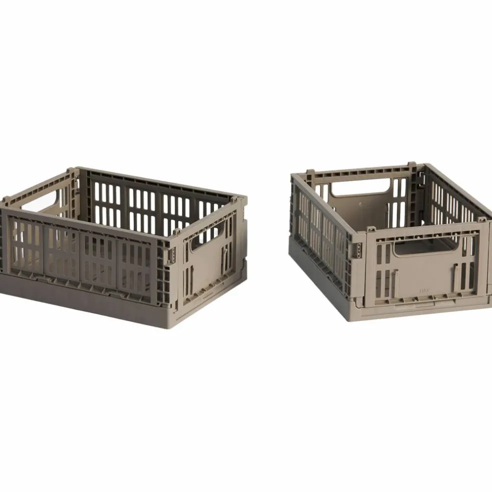 Colour Crate Mini oppbevaringsbokser 2 stk, charcoal