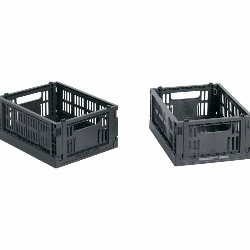 Colour Crate Mini oppbevaringsbokser 2 stk, charcoal