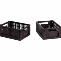 Colour Crate Mini oppbevaringsbokser 2 stk, grey