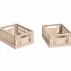 Colour Crate Mini oppbevaringsbokser 2 stk, warm grey