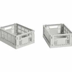 Colour Crate Mini oppbevaringsbokser 2 stk, warm grey