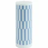 Column lys large, light blue/dusty blue check