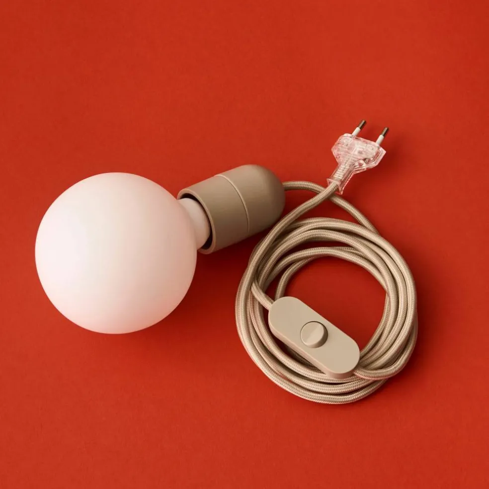 Common ledningssett for bordlampe 240 cm, antrasittblå