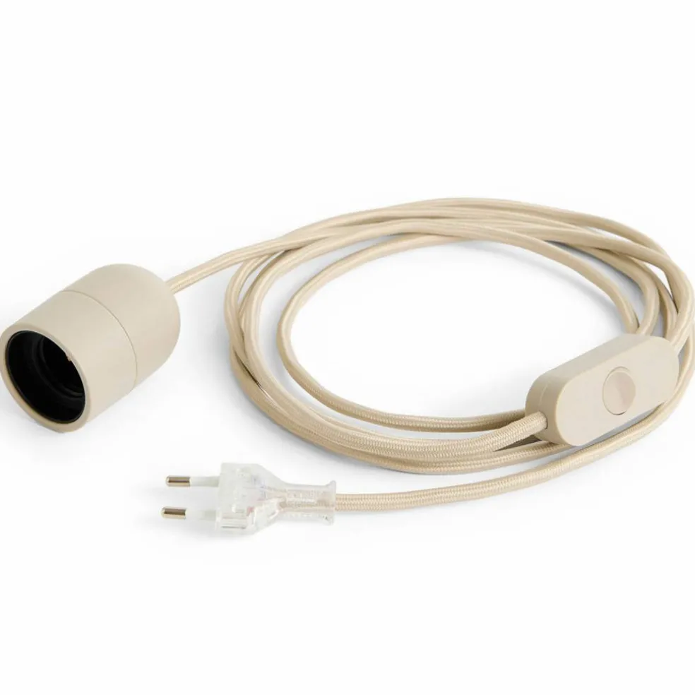 Common ledningssett for bordlampe 240 cm, antrasittblå