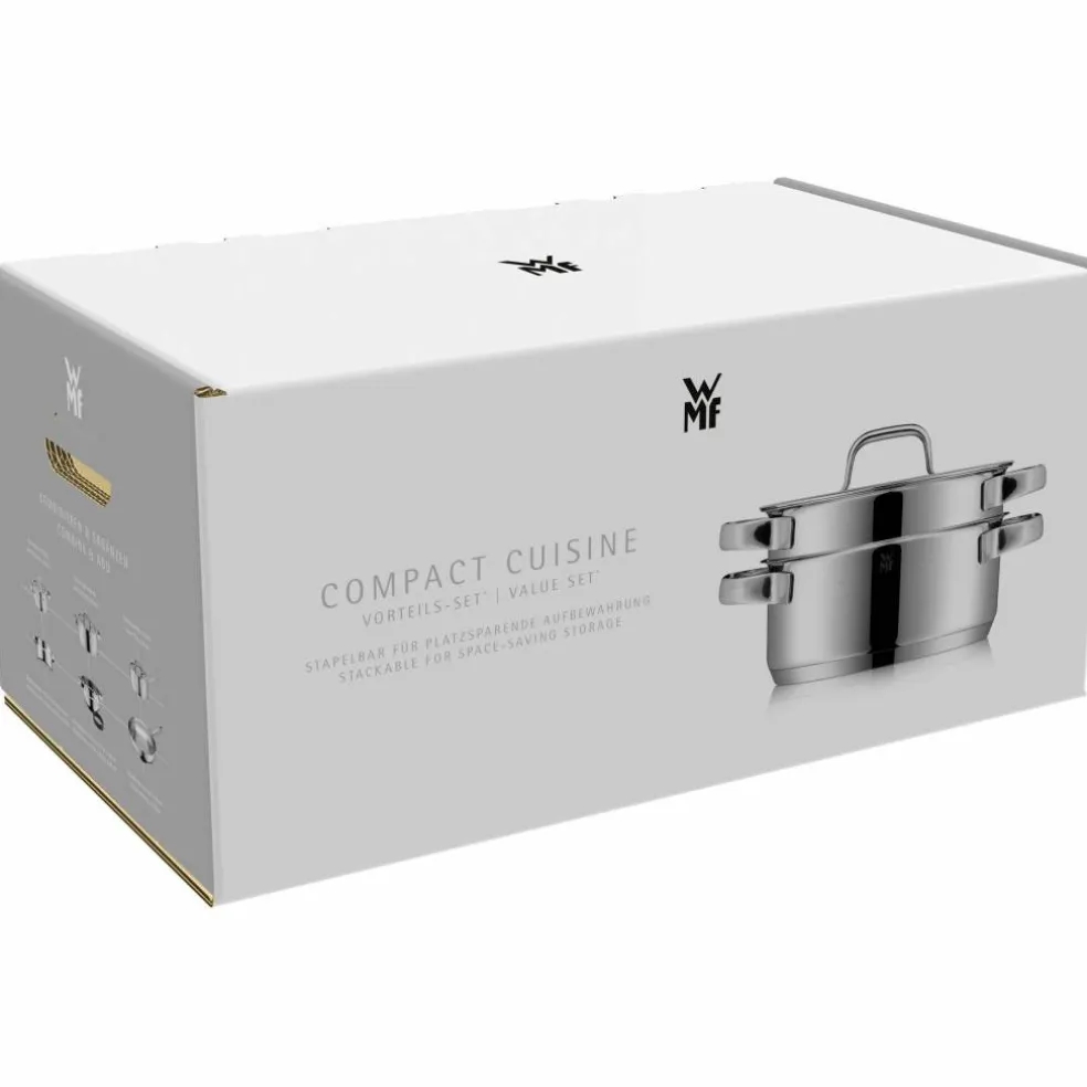 Compact Cuisine grytesett, 5 deler inkl. 4 glasslokk