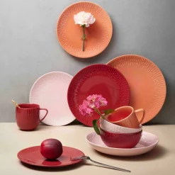 Confetti desserttallerken 21 cm, apricot