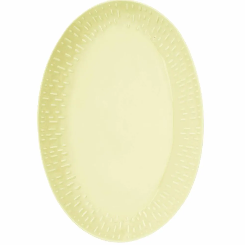 Confetti ovalt fat 36 x 25,5 cm, blueberry
