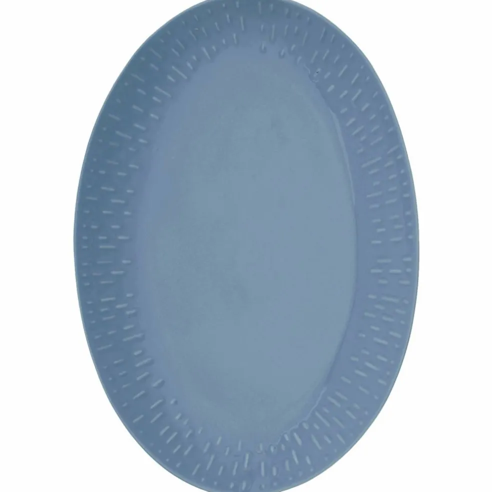 Confetti ovalt fat 36 x 25,5 cm, blueberry