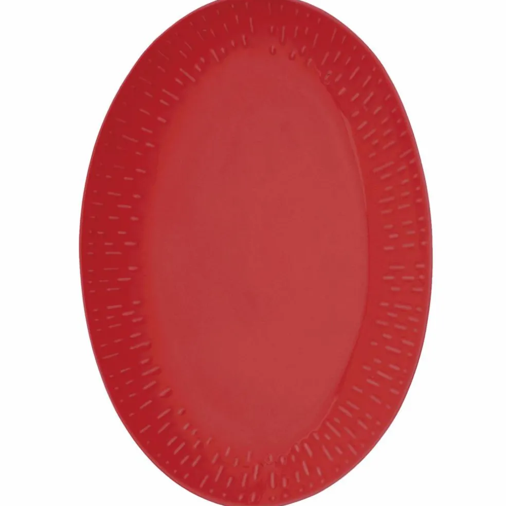 Confetti ovalt fat 36 x 25,5 cm, blueberry