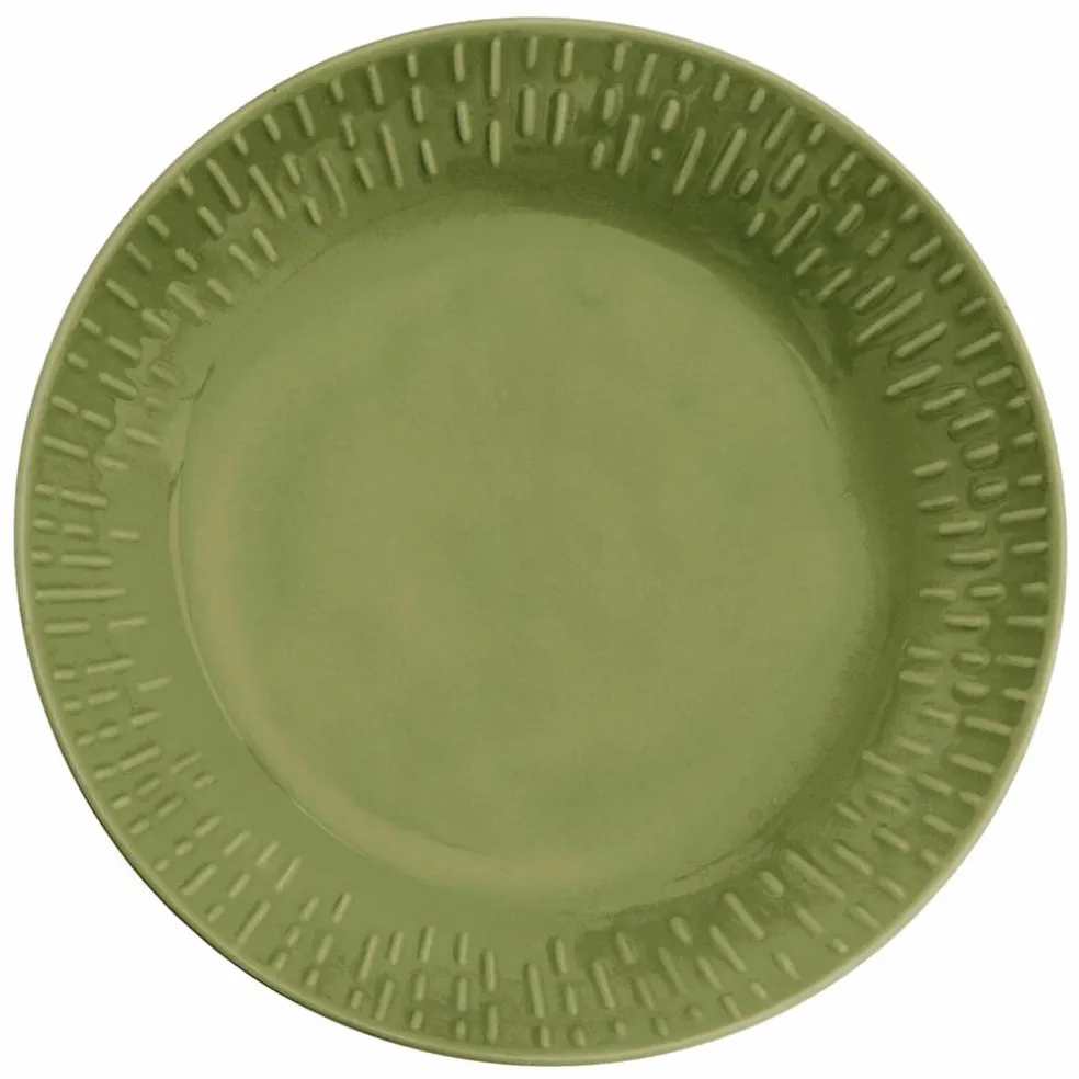 Confetti pastatallerken 23 cm, olive