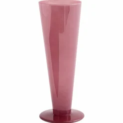Conical vase medium, rosa/mørkerød